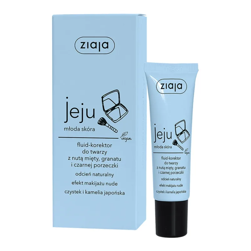 Ziaja Jeju, corector fluid pentru față, nuanță naturală, 30 ml — preț și oferte