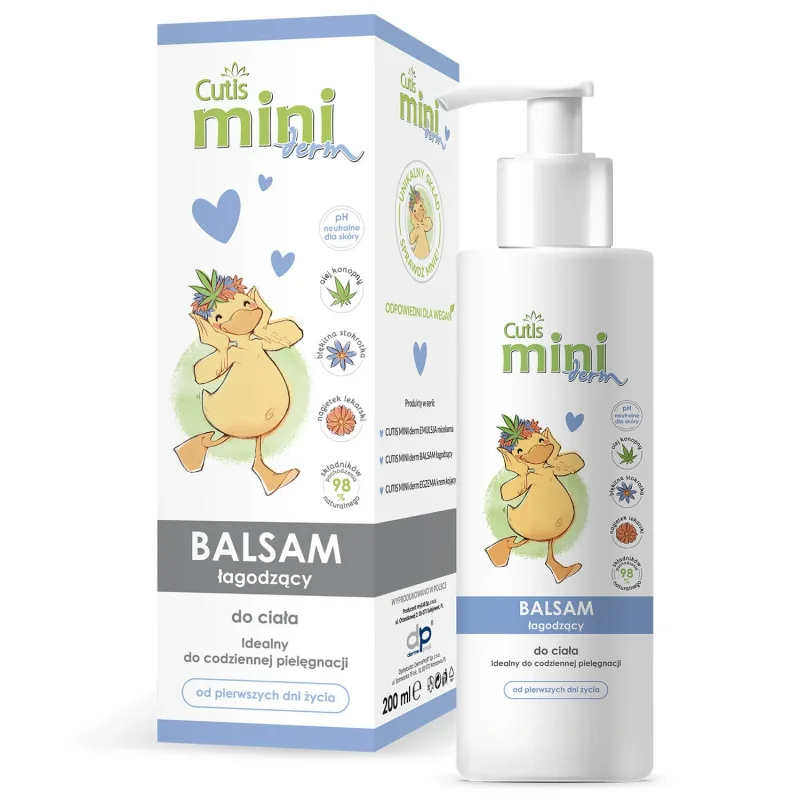 Cutis Mini Derm, loțiune de corp calmantă, din ziua 1, 200 ml — preț și oferte