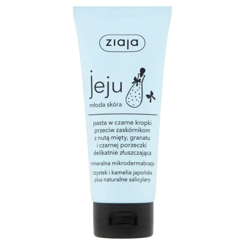 Ziaja Jeju, pastă de puncte negre împotriva punctelor negre, exfoliere ușoară, 75 ml — preț și oferte