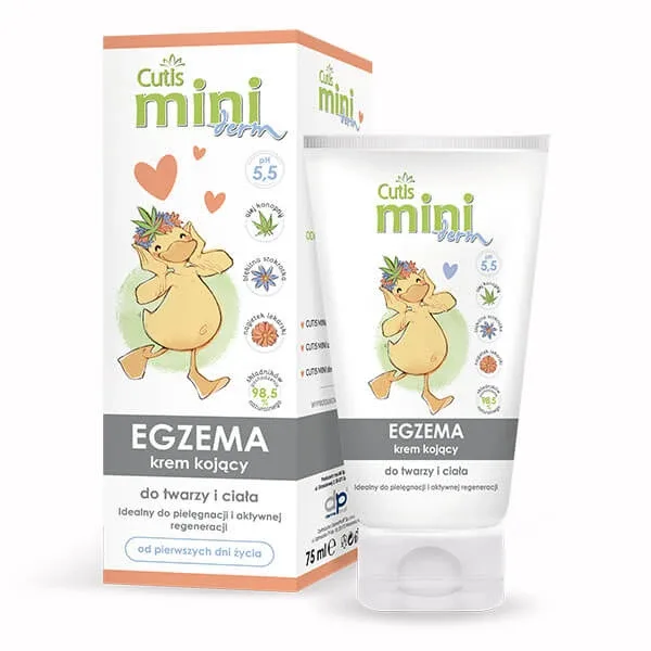 Cutis Mini Derm Eczema, cremă calmantă pentru față și corp, din primele zile de viață, 75 ml — preț și oferte