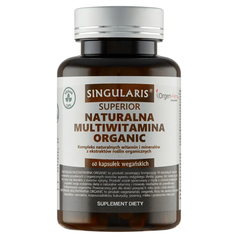 Singularis Superior Natural Organic Multivitamin, 60 capsule vegane — preț și oferte