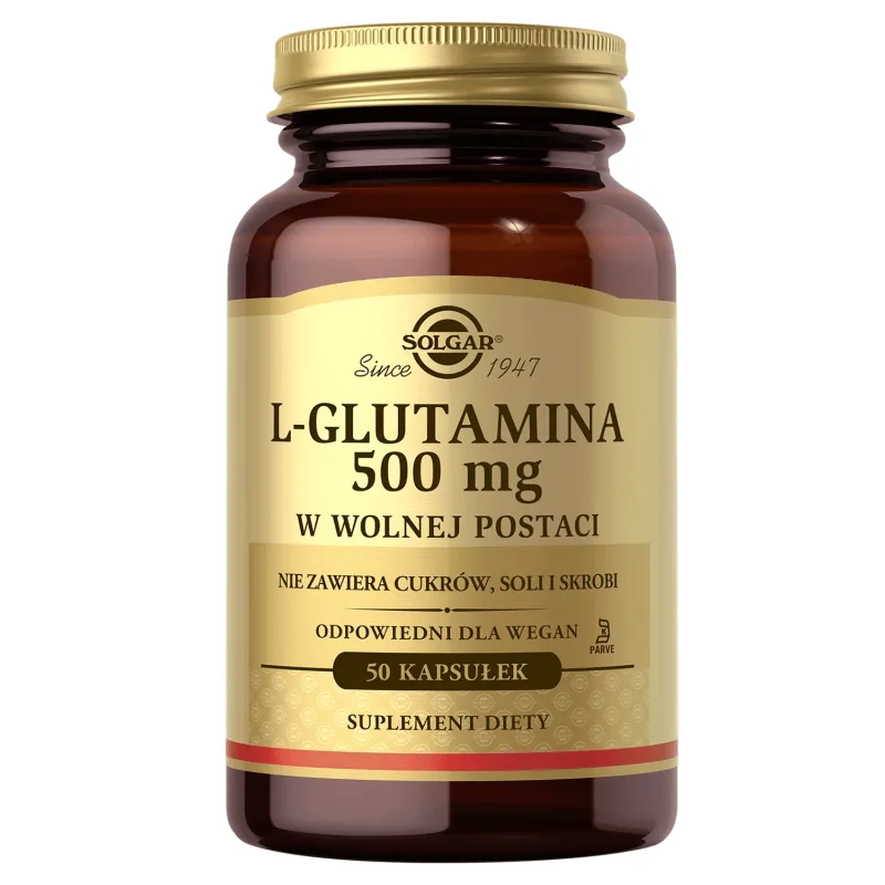 Solgar, L-glutamina în formă liberă, 50 capsule — preț și oferte
