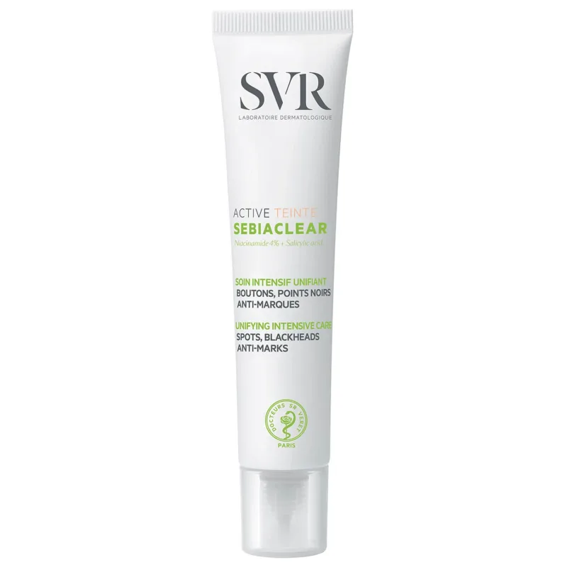 SVR Sebiaclear Active Teinte, Cremă activă unificatoare pentru reducerea leziunilor acneice, 40 ml SVR LABORATORIES — preț și oferte