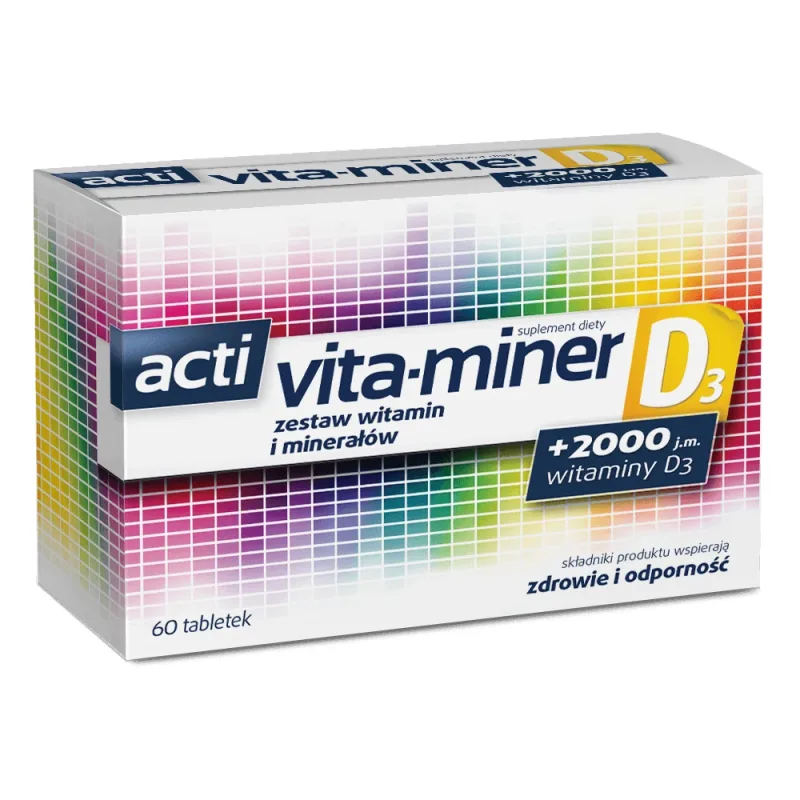 Acti Vita-Miner D3, 60 comprimate AFLOFARM — preț și oferte