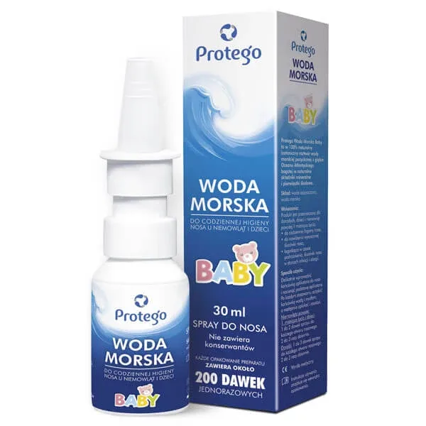 Protego Baby Seawater, Spray nazal pentru bebeluși și copii, 30 ml — preț și oferte