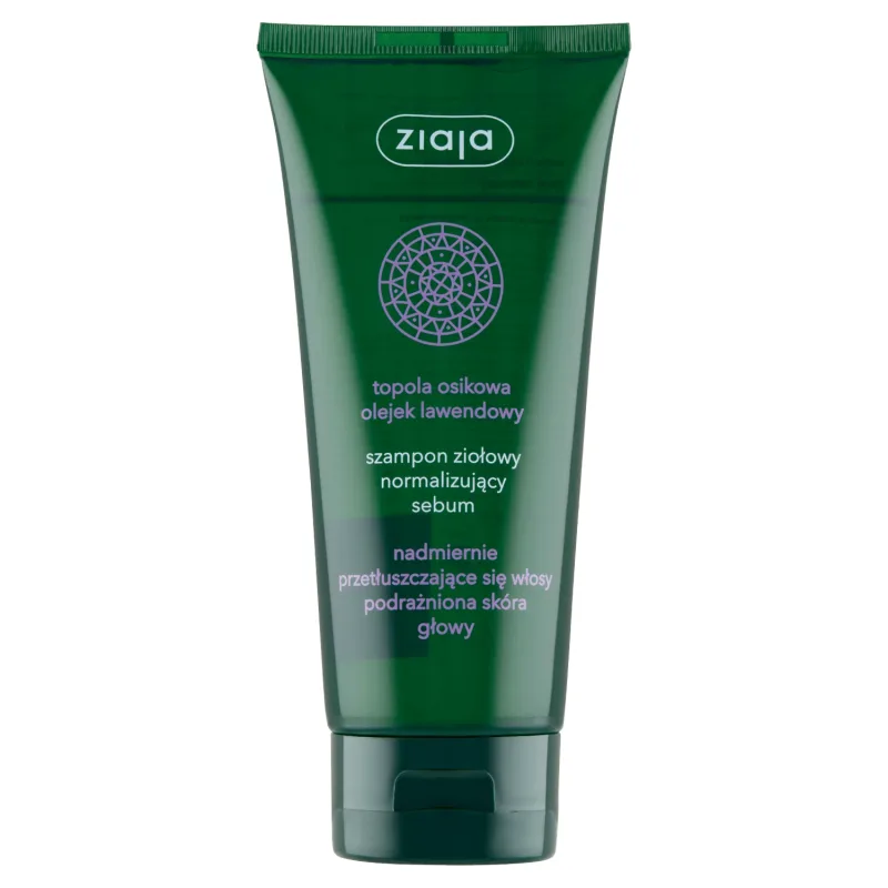 Ziaja, Șampon normalizant pe bază de plante, plop și levănțică, 200 ml — preț și oferte