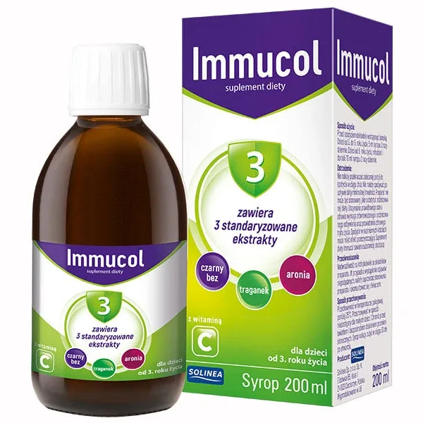 Immucol 3, sirop pentru copii de la 3 ani și adulți, 200 ml — preț și oferte