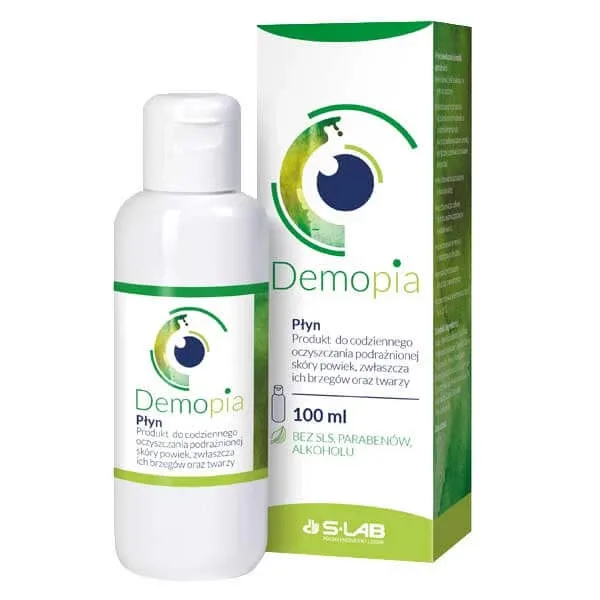 Demopia, lichid de curățare pentru pielea iritată a pleoapelor și a feței, 100 ml — preț și oferte