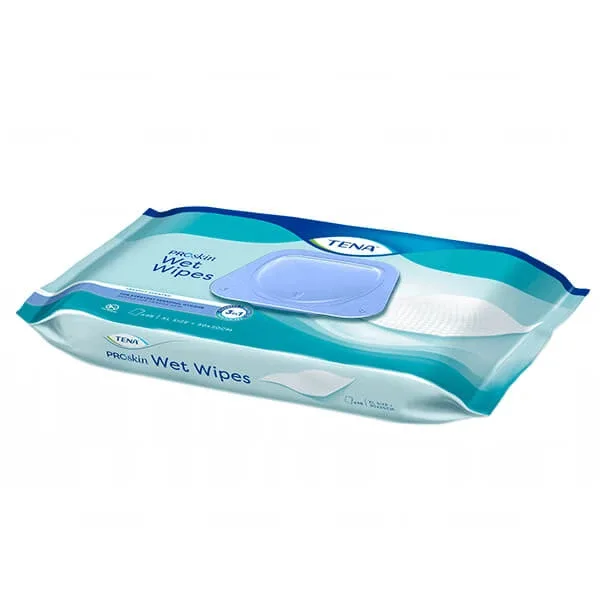 Tena Wet Wipes, șervețele umede 3 în 1, cu clip, 48 de bucăți — preț și oferte