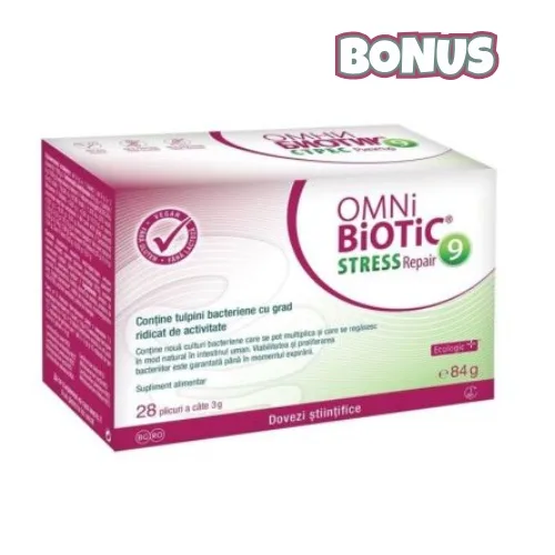 Omni Biotic Stress Repair probiotice pentru reducerea efectelor stresului, 28 plicuri Institut AllergoSan — preț și oferte