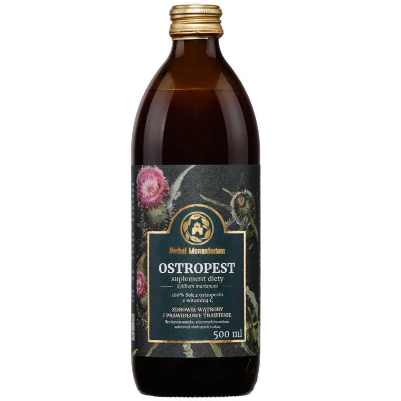 Herbal Monasterium Thistle, 100% suc cu vitamina C, 500 ml — preț și oferte