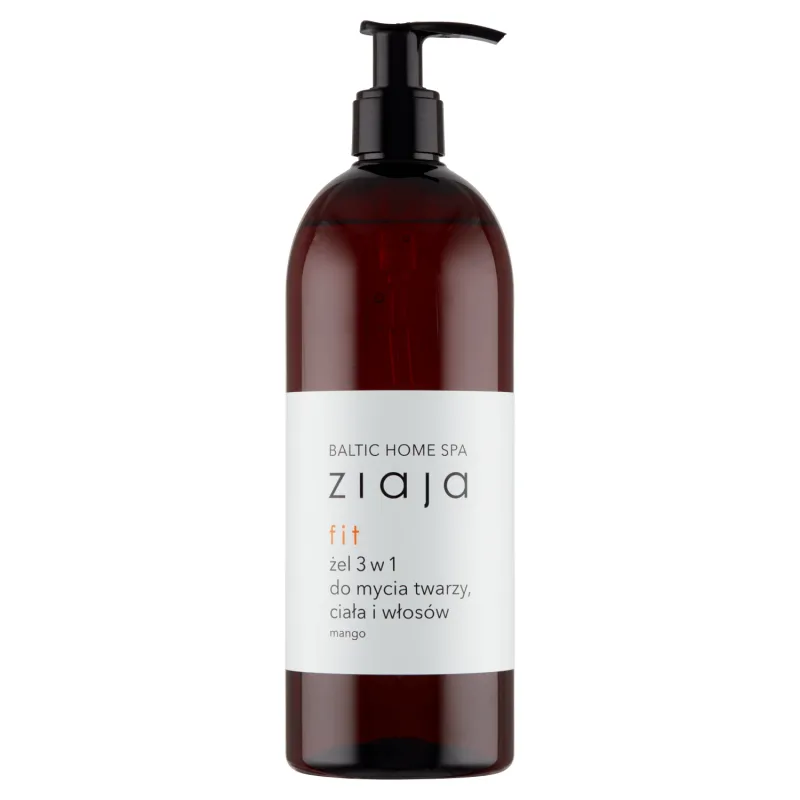 Ziaja Baltic Home Spa Fit, Gel 3 în 1 pentru curățarea feței, a corpului și a părului, 500 ml — preț și oferte