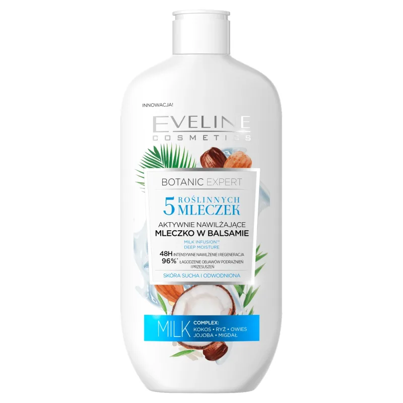 Eveline Cosmetics Botanic Expert, Lapte de corp activ hidratant în loțiune, piele uscată și deshidratată, 350 ml — preț și oferte