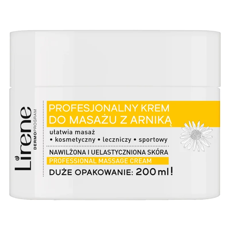 Lirene, cremă de masaj profesională cu arnică, 200 ml — preț și oferte