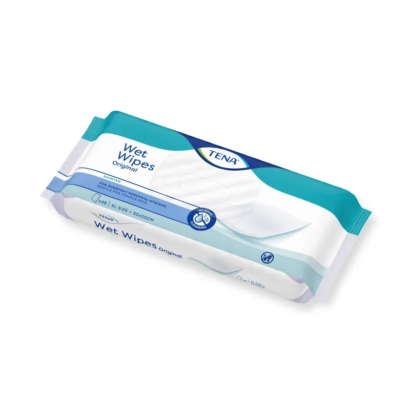 Tena Wet Wipes Original, șervețele umede pentru igienă personală, 48 buc. — preț și oferte