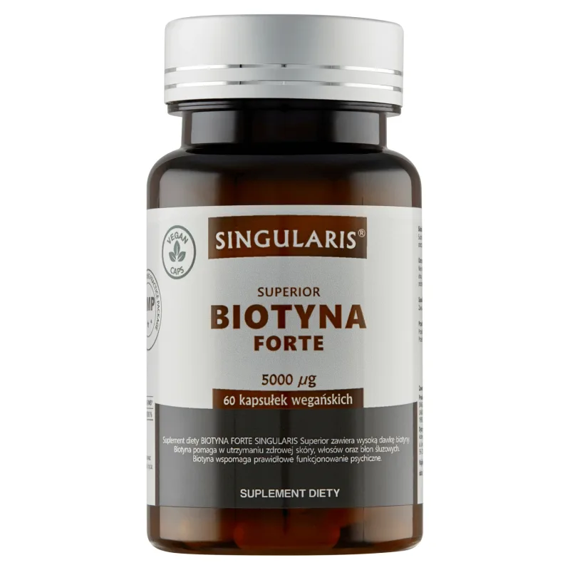 Singularis Superior Biotin Forte 5000 µg, 60 capsule vegane — preț și oferte