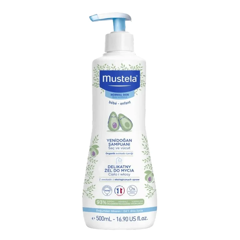 Mustela Bebe Enfant, Gel de spălare a corpului, din prima zi, 500 ml — preț și oferte