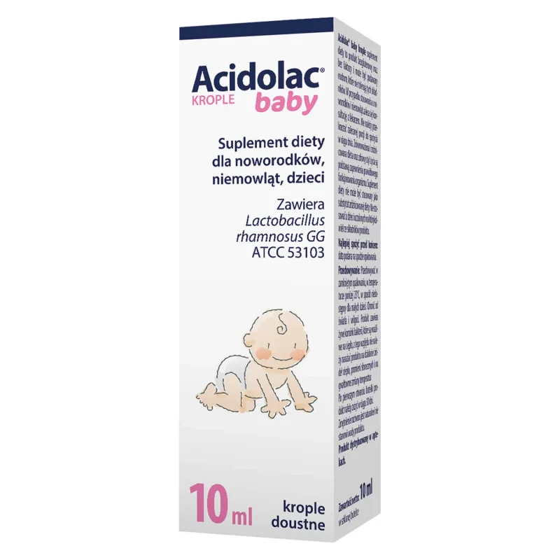 Acidolac Baby, picături orale pentru nou-născuți, sugari și copii, 10 ml Polpharma — preț și oferte