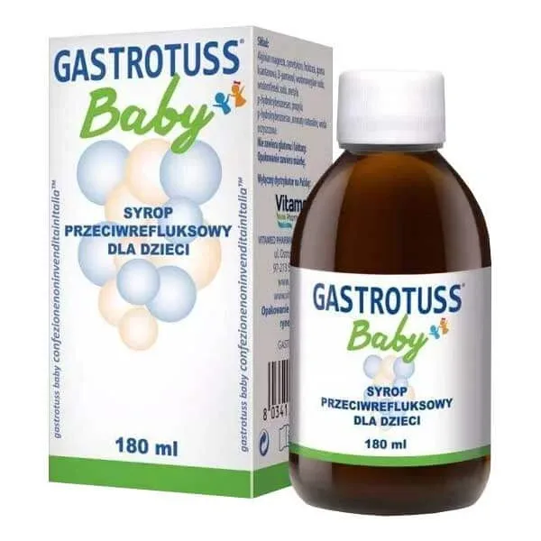 Gastrotuss Baby, sirop anti-reflux pentru copii, 180 ml — preț și oferte