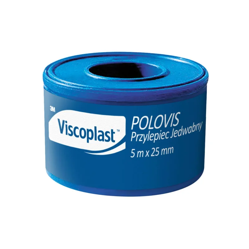 Viscoplast Polovis, adeziv de mătase, 5 m x 25 mm, 1 bucată — preț și oferte