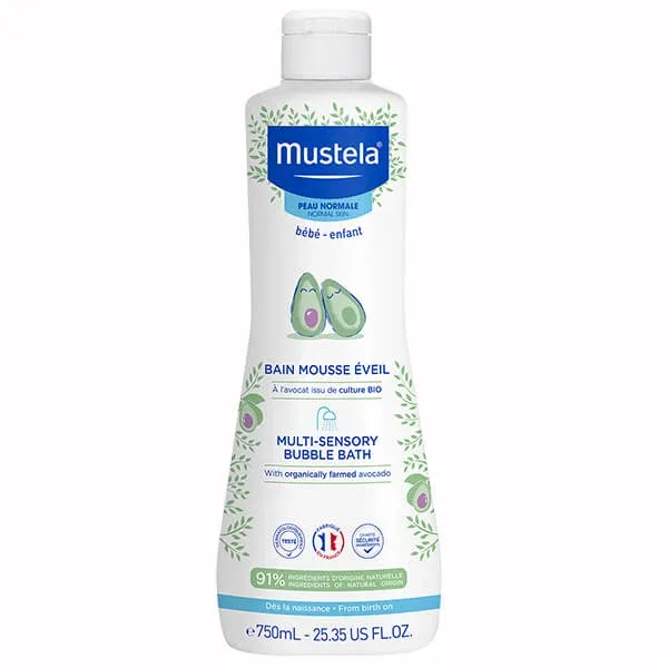Mustela Bebe Enfant, baie cu spumă, cu avocado bio, din ziua 1, 750 ml — preț și oferte
