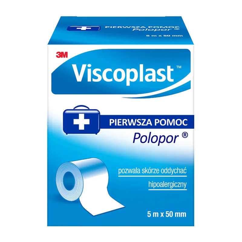 Viscoplast Polopor, adeziv nețesut, 5 m x 50 mm, 1 bucată — preț și oferte