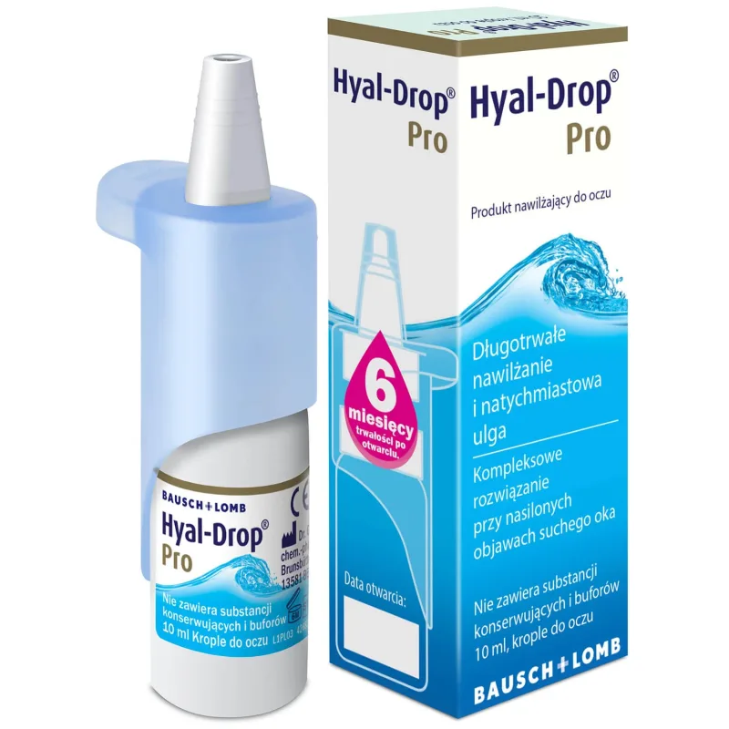 Hyal-Drop Pro, picături hidratante pentru ochi, 10 ml — preț și oferte