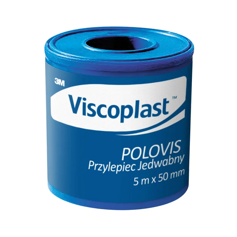 Viscoplast Polovis, adeziv de mătase, 5 m x 50 mm, 1 bucată — preț și oferte