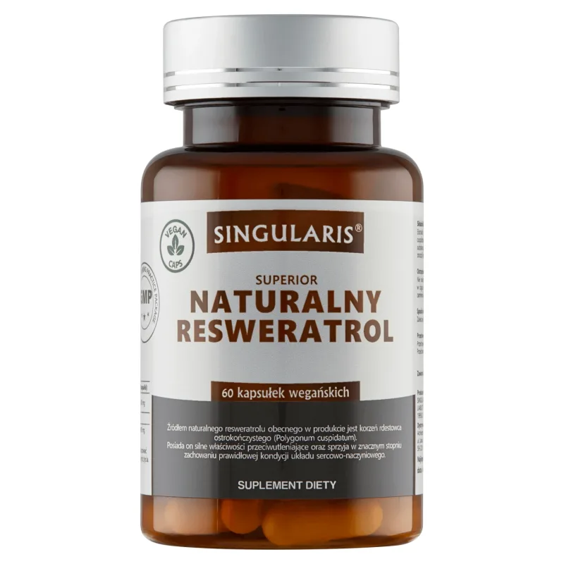 Singularis Superior Natural Resveratrol, 60 capsule vegane — preț și oferte