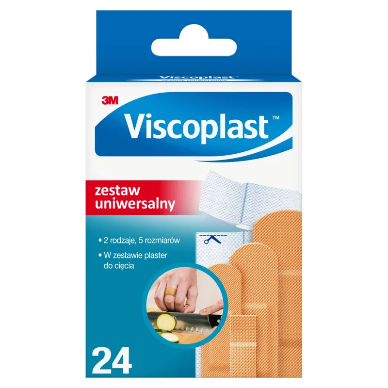 Viscoplast, plasturi cu pansament, set multifuncțional, 24 de bucăți — preț și oferte