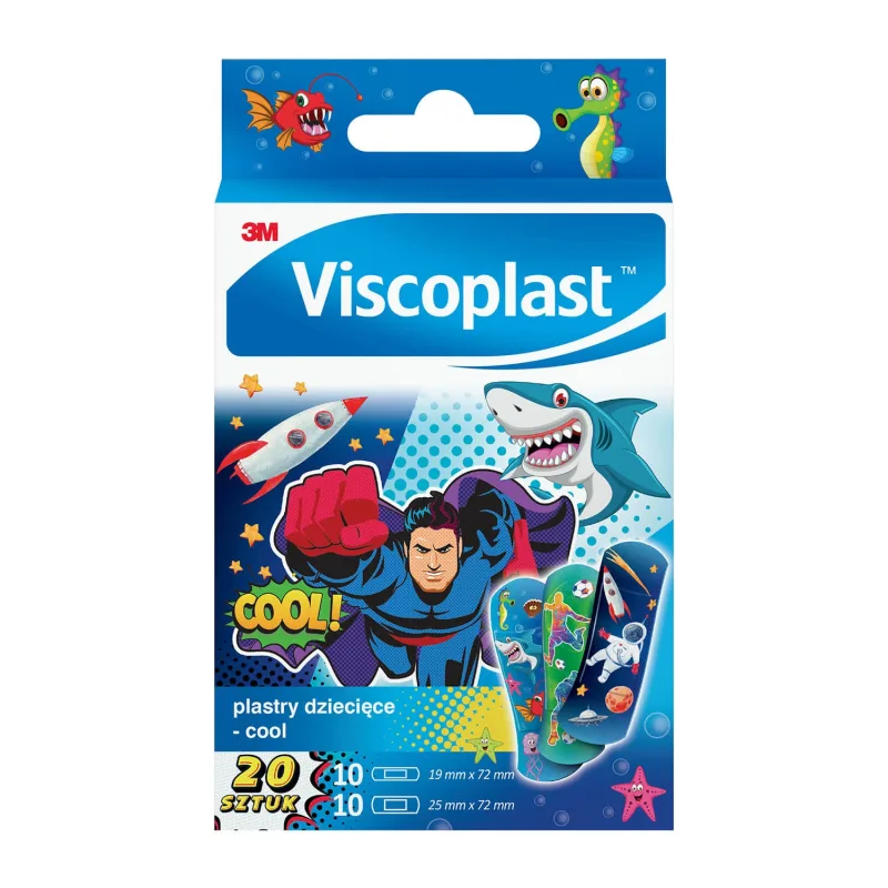 Plasturi Viscoplast Cool pentru copii, 20 bucăți — preț și oferte