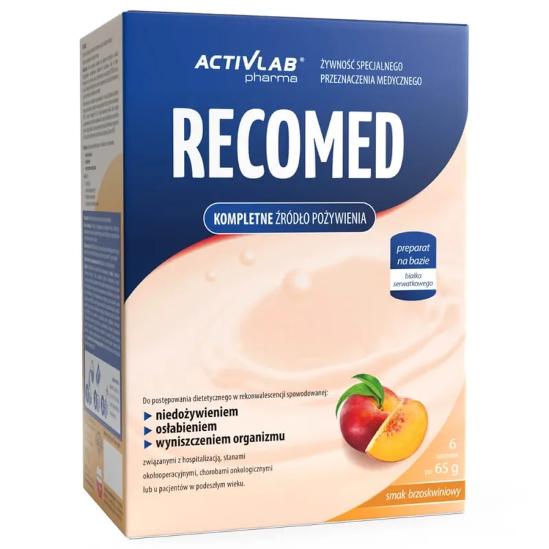 ActivLab Pharma RecoMed, preparat nutritiv, piersică, 65 g x 6 pliculețe — preț și oferte