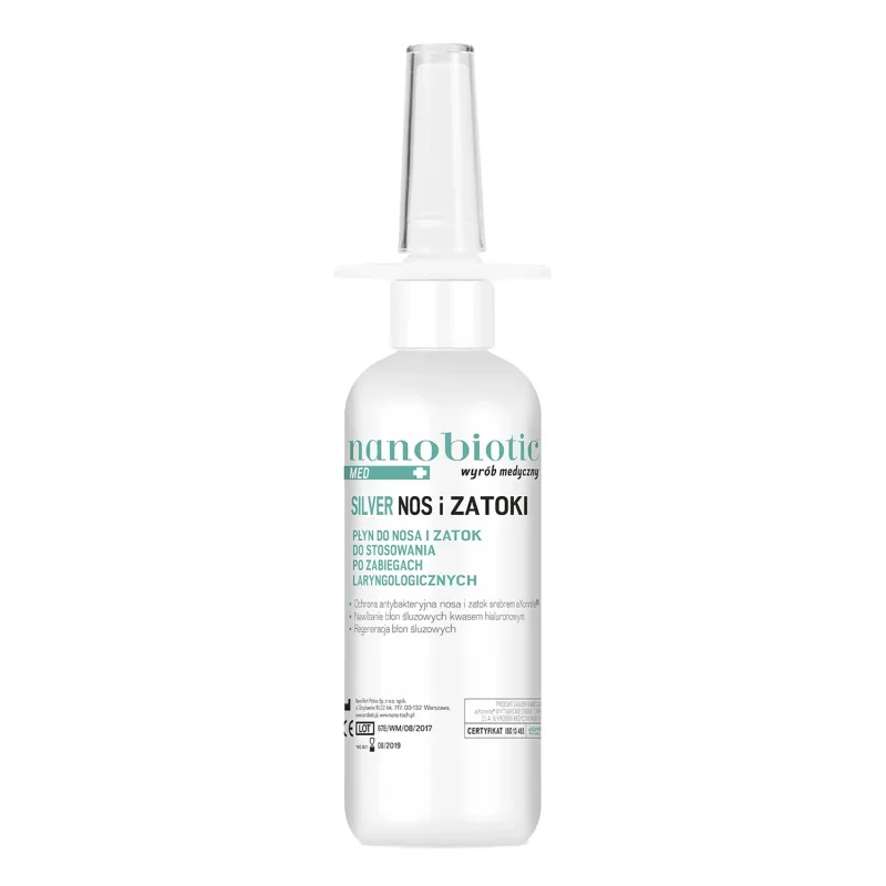 Nanobiotic Med Silver Nose and Sinuses, protecție împotriva infecțiilor, spray, 30 ml — preț și oferte