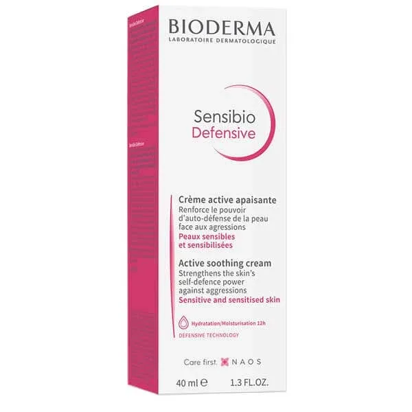 Bioderma Sensibio Defensive, Cremă de față calmantă, ten sensibil, 40 ml — preț și oferte