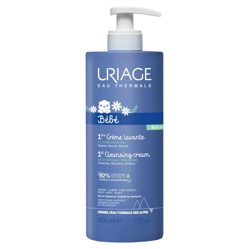 Uriage Bebe 1st, Cremă de curățare pentru copii, 500 ml — preț și oferte