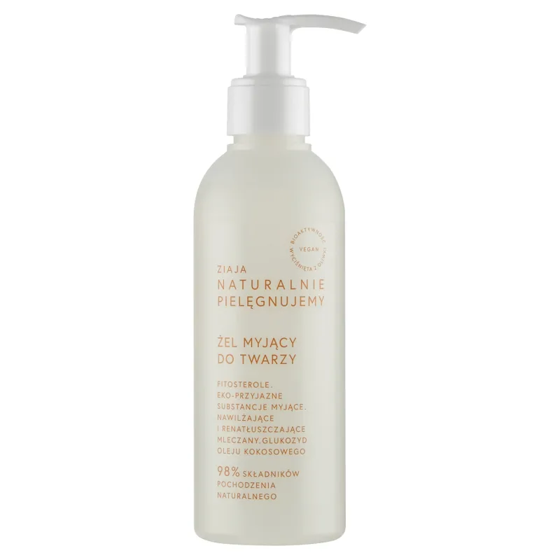 Ziaja Naturally Nurturing, Gel de curățare facială, 200 ml — preț și oferte