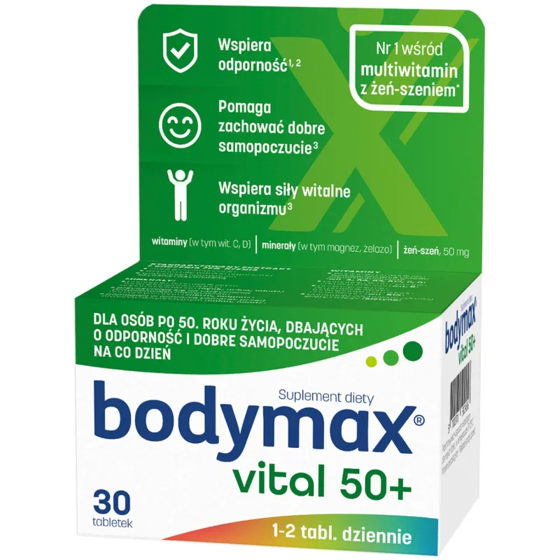 Bodymax Vital 50+, 30 comprimate — preț și oferte