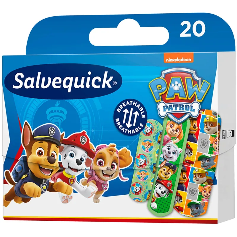 Salvequick, plasturi pentru copii, rezistent la apă, Psi Patrol, 20 bucăți — preț și oferte
