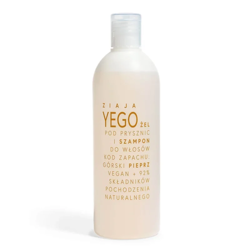 Ziaja Yego, gel de duș și șampon, piper de munte, 400 ml — preț și oferte