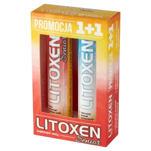 Litoxen Senior, aromă de portocale, 20 comprimate efervescente + Litoxen Elektrolity, aromă de portocale, 20 comprimate efervescente