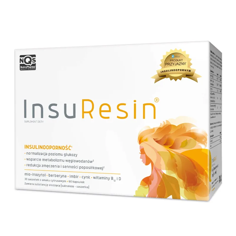 InsuResin, aromă de citrice, 30 de pliculețe + 60 de capsule — preț și oferte