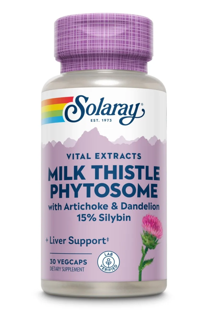 Milk Thistle Phytosome Solaray, 30 capsule, Secom — preț și oferte