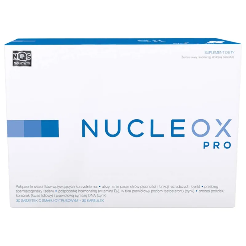 Nucleox Pro, aromă de citrice, 30 plicuri + 30 capsule — preț și oferte