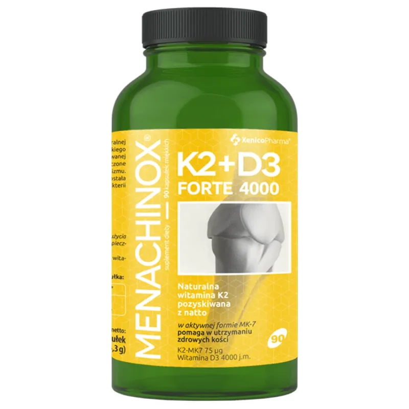 Menachinox K2 + D3 4000 UI Forte, 90 capsule — preț și oferte
