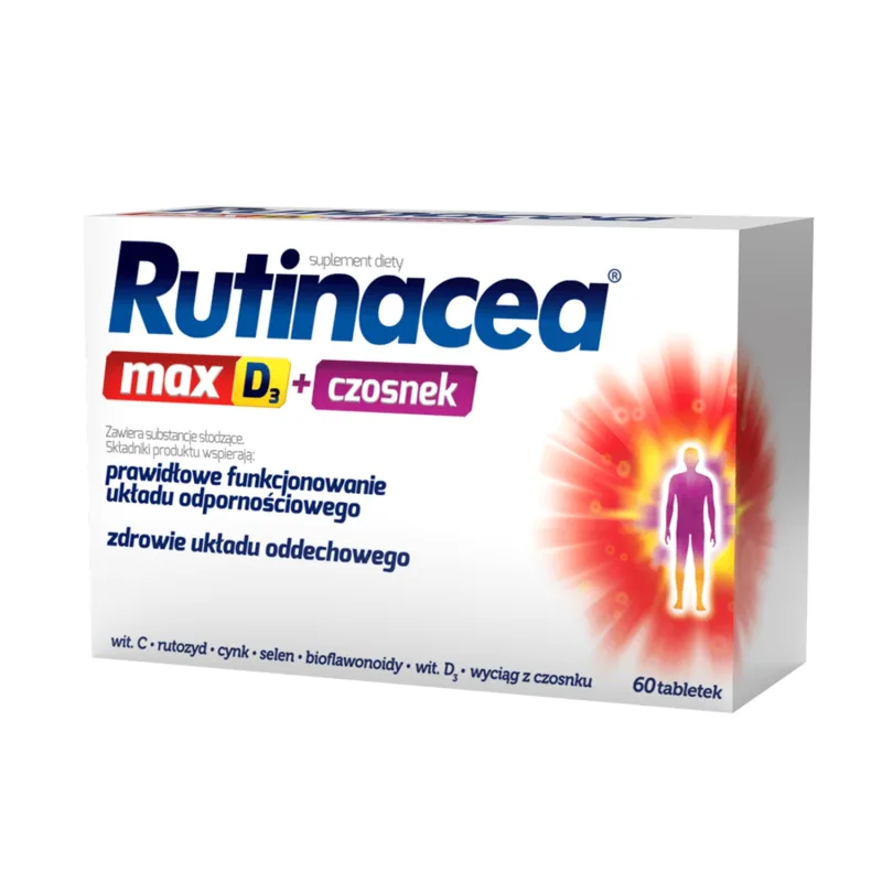 Rutinacea Max D3 + Usturoi, 60 comprimate AFLOFARM — preț și oferte