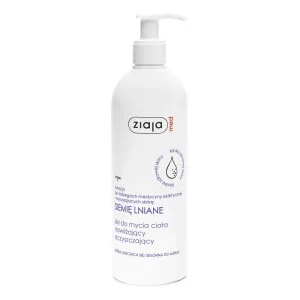 Ziaja Med Siemię Lniane, Gel de spălare hidratant și de curățare a corpului, pentru tenul descuamat și predispus la alergii, 400 ml