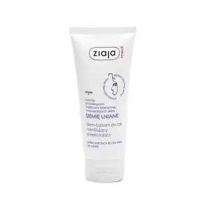 Ziaja Med Siemię Lniane, Cremă-balsam de mâini hidratantă și înmuiere, piele descuamată și predispusă la alergii, 100 ml