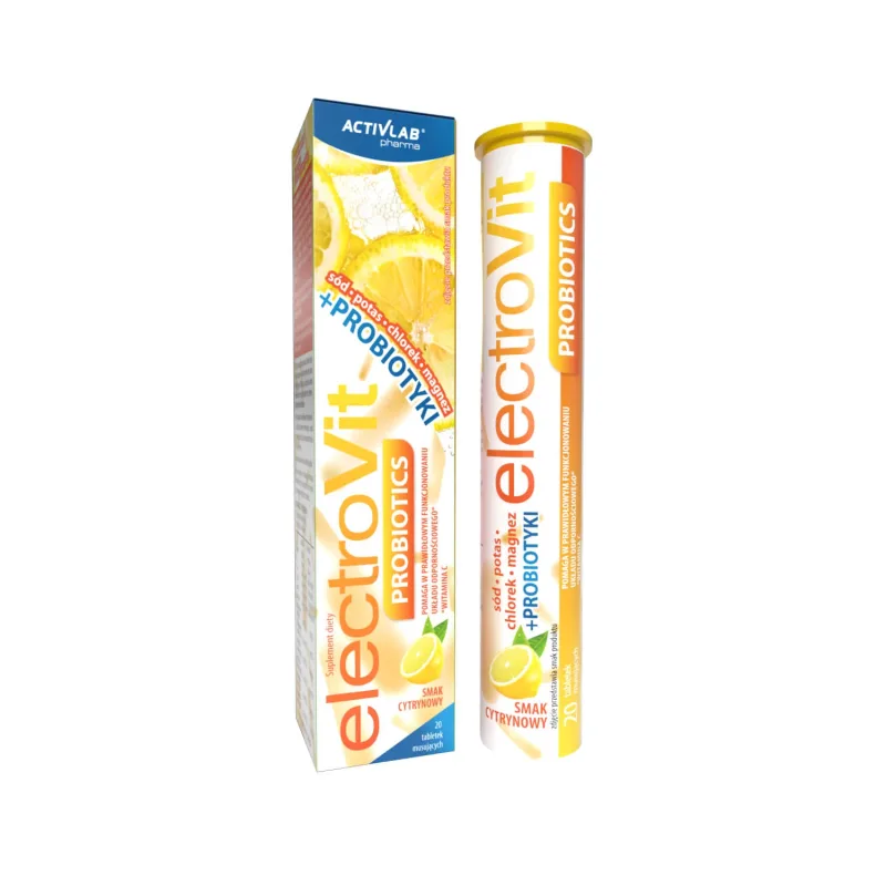 ActivLab Pharma ElectroVit Probiotics, aromă de lămâie, 20 comprimate efervescente — preț și oferte