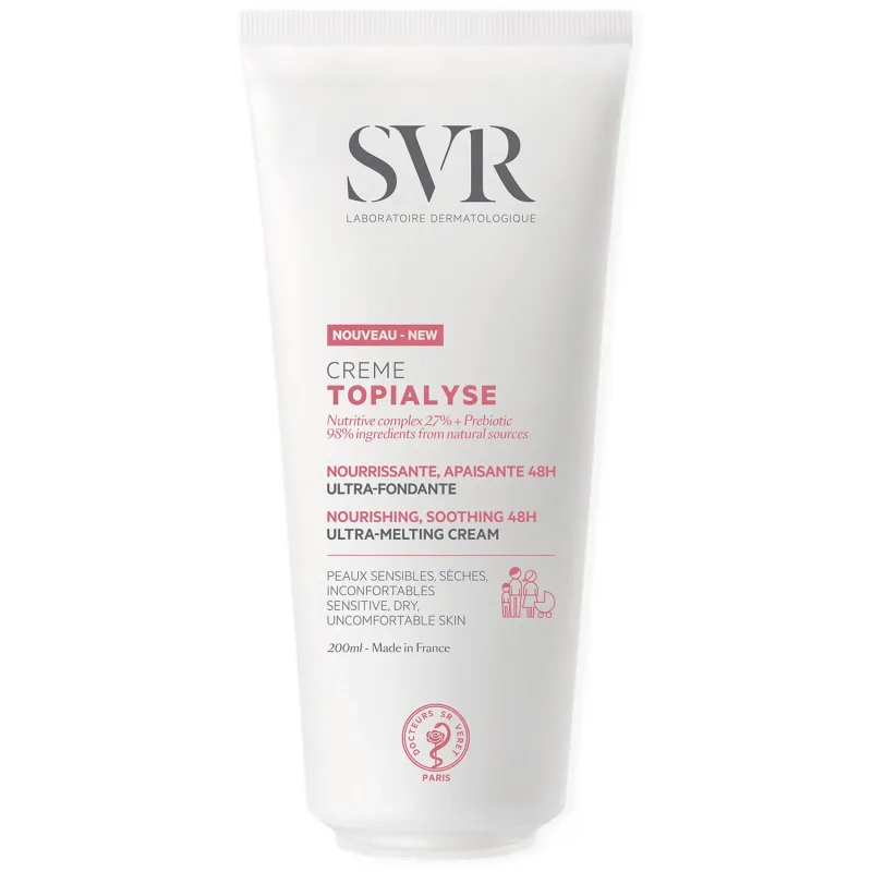 SVR Topialyse Creme, Cremă nutritivă pentru piele sensibilă și uscată, 200 ml — preț și oferte