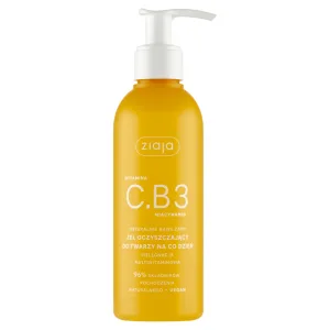 Ziaja Vitamin C.B3 Niacinamide, gel de curățare zilnică a feței, 190 ml